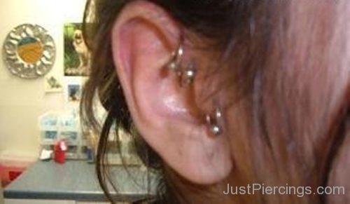 Daith And Tragus Piercing For Young Girls-JP1082