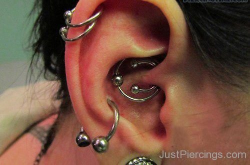 Daith Dual Helix Piercing-JP1087