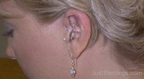 Daith Piercing And Lobe Piercing For Women-JP1116