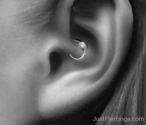 Daith Piercing With Attractive Ball Closure Ring-JP1179