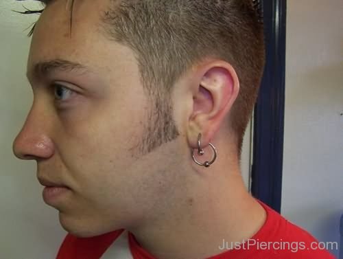 Double Ear Lobe Piercing-JP114