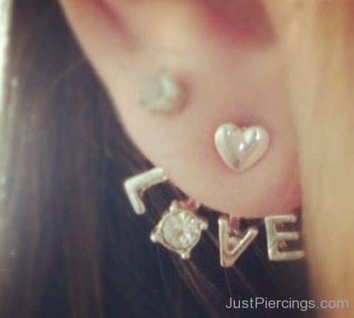 Ear Piercing With Love Ear Ring-JP1089