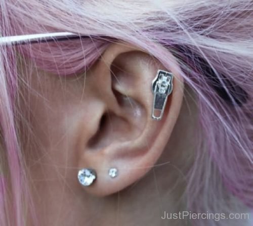 Ear Piercing With Zip Slider-JP1097