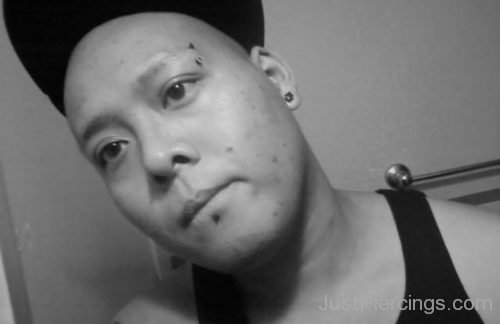 Eyebrow And Labret Piercing-JP1042