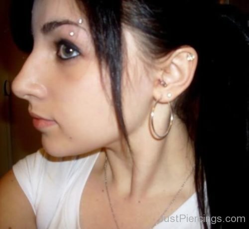 Eyebrow,Tragus,Cartilage, and Lobe Piercings-JP1109