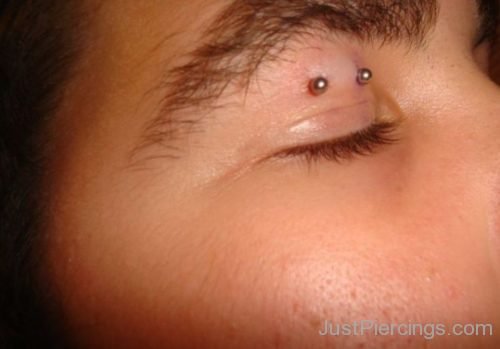 Eyelid Piercing With Barbell-JP122