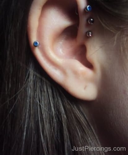 Forward Helix And Cartilage Ear Piercings-JP1113