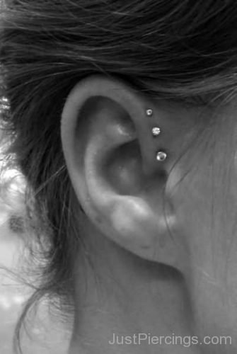 Forward Helix Ear Piercing For Girls-JP1112