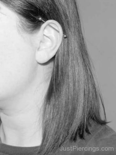 Girl With Ear Industrial Piercing-JP1116