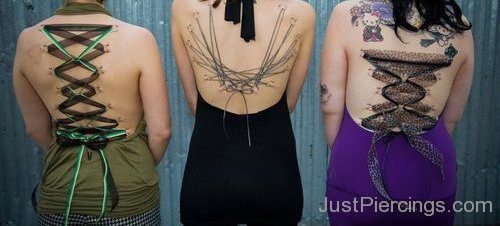 Girls With Back Corset Piercings-JP1129