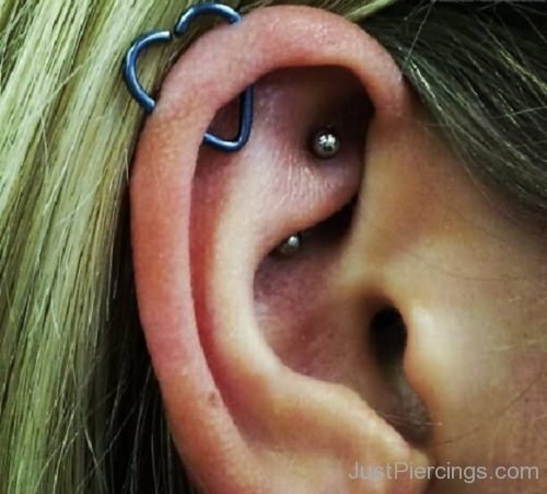 Heart Ear Piercing and Rook Piercing-JP1126