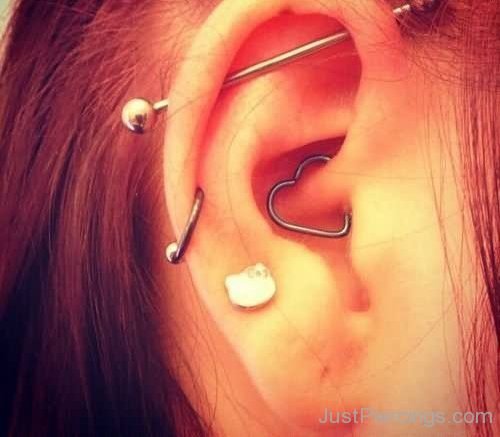 Industrial, Daith, and Cartilage Ear Piercings-JP1140