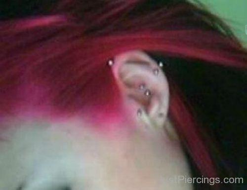 Industrial,Tragus And Conch Piercing-JP1182