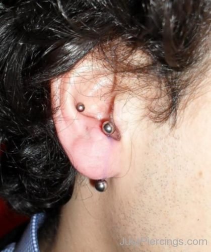 Inner Conch and Vertical Lobe Piercing-JP1133