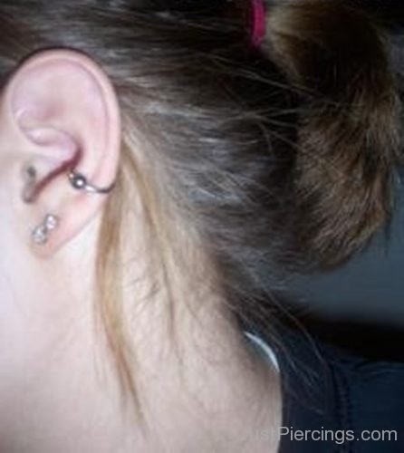 Pretty Conch Piercing With Ball Closure Ring-JP1214