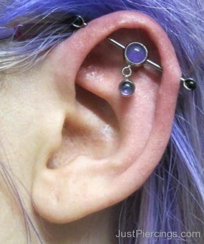 Purple Industrial Ear Piercing-JP1210