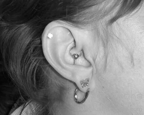 Rook And Lobe Ear Piercing-JP1216