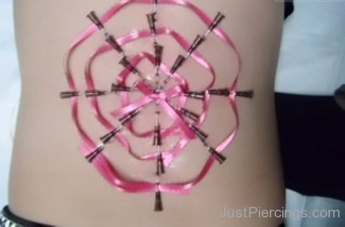 Spider Web Corset Piercing-JP1153