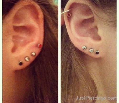 Standard And Upper lobe Ear Piercing-JP1262