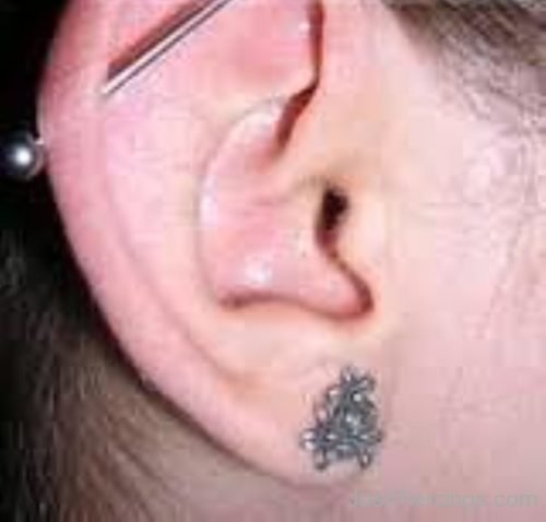 Standard Lobe And Industrial Ear Piercing-JP1153