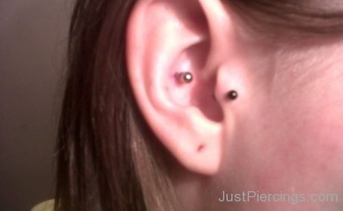 Tragus And Conch Piercing For Ear-JP1148