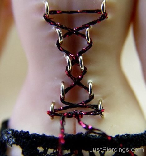 Trendy Corset Piercing On Back-JP1135