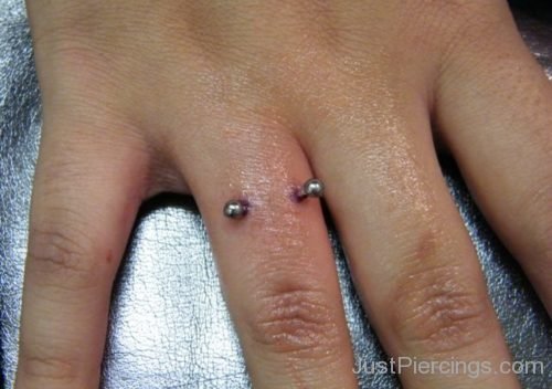 Barbells Piercing For Fingers-JP1013