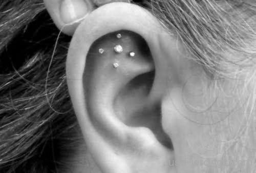 Beautiful Helix Piercing For Girls-JP1005