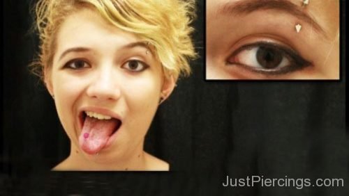 Eyebrow Piercing And Tongue Piercing 1-JP102