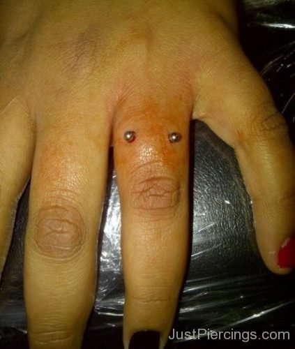 Fingers Piercing With Cool Barbell 2-JP1155