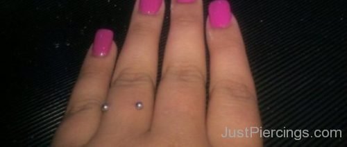 Fingers Piercing With Cool Barbells-JP1156