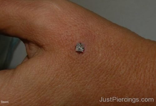 Hand Piercing With Microdermal-JP1093