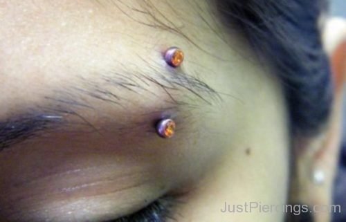 Vertical Eyebrow Piercing-JP1235